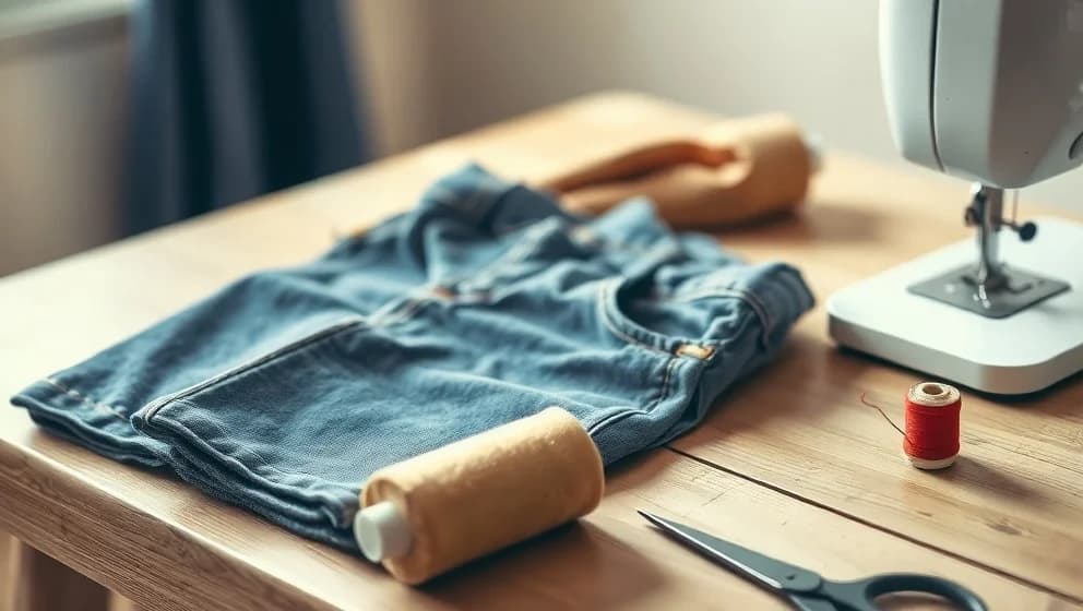 Så lägger du upp jeans hemma steg för steg med symaskin